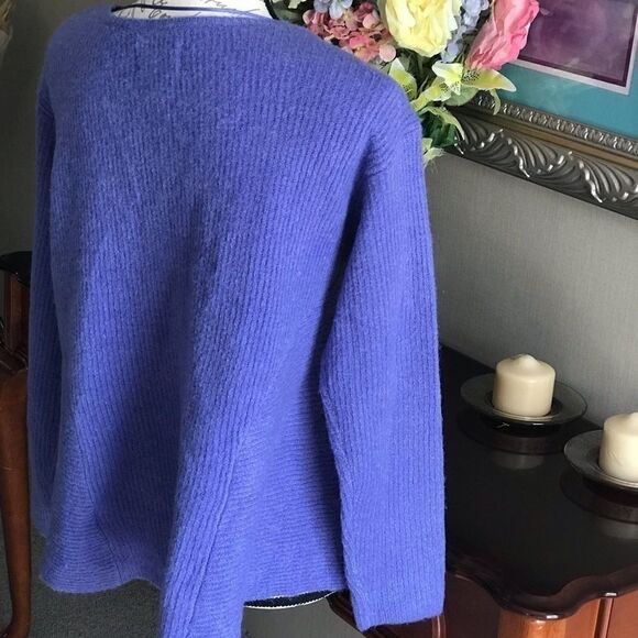 Elle Purple Sweater Blouse Small - Picture 5 of 7